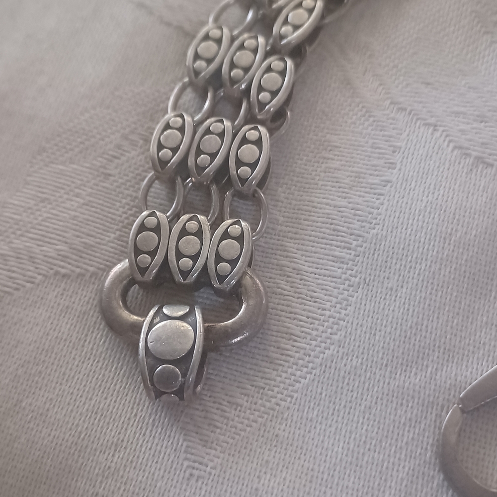 John Hardy Dot 3 Strand Link Bracelet, Sterling Silver - Picture 3 of 15